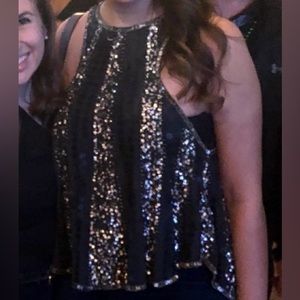 Sequin tank top